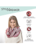 styleBREAKER Loop Schal in Beige-Blau