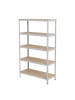 SONGMICS Schwerlastregal Cozory in Silbern - (B)120 x (H)200 x (T)60 cm