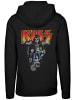 F4NT4STIC Hoodie Kiss Rock Music Band Neon Band in schwarz