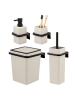 bremermann Bad-Accessoires Set SAVONA 4tlg. eckig