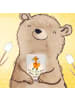 Mr. & Mrs. Panda Glas Teelichthalter Fuchs Beinprothese mit Spruch in Transparent