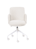 Beliani Bürostuhl DRYDEN in Weiß - (W) 60 x (H) 84 x (L) 60 cm