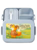 Mr. & Mrs. Panda Brotdose Widder Astologie Design mit Spruch in Blau Pastell