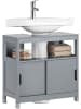 SoBuy Waschbeckenunterschrank in Dunkelgrau - (B)60 x (H)60 x (T)30cm