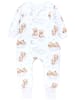 TupTam Baby Schlafsack mit Beinen und Ärmel ganzjährig in weiß/beige