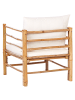 Beliani Sessel CERRETO in Weiß/Braun - (W) 63 x (H) 80 x (L) 68 cm