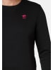 Polo Sylt Sweatshirt Basic in Grau / schwarz