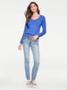 Heine Rundhalspullover in royalblau