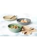 Seltmann Weiden 4er Set Foodbowls Beat Color Glaze ø 25,5 cm in Perlgrau