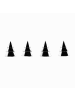 Home&Styling Collection Serviettenringe, 4er-Set in Silbern