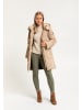 MANISA Damen Steppmantel in Camel Braun