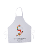 Mr. & Mrs. Panda Latzschürze Einhorn Pilz mit Spruch in Weiß