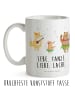 Mr. & Mrs. Panda Tasse Waldtiere Aloha mit Spruch in Weiß