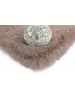 Kayoom Hochflor Teppich Rabbit in taupe - rund