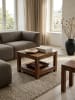 KADIMA DESIGN Couchtisch MUMBAI Massiv-Holz 60 x 60 cm Wohnzimmer-Tisch in Massivholz