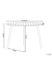 Beliani Gartentisch CAVOLI in Braun/Weiß - (W) 105 x (H) 73 x (L) 105 cm