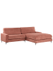 Beliani 3-Sitzer Sofa MALOY in Rot/Schwarz - (W) 272 x (H) 87 x (L) 189 cm linksseitig