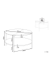 Beliani Couchtisch LOVELL in Silber/Braun - (W) 80 x (H) 45 x (L) 80 cm