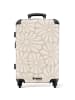 NoBoringSuitCases Suitcase Beiger Blumendruck auf hellbraunem