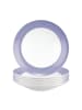 Seltmann Weiden 6er Set Suppenteller Liberty Pure Colors ø 23,5 cm in Grape Purple