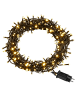 tectake Kabellose LED-Weihnachtskerzen, Lichterabstand 10 cm, warmweiß