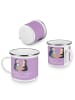 Mr. & Mrs. Panda Camping Emaille Tasse 35. Hochzeitstag Leinwand... in Lavendeltraum