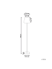 Beliani Stehleuchten HANGER in Braun - (W) 24 x (H) 150 x (L) 24 cm