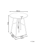 Beliani Runder Tisch TALTAL in Grün - (W) 64 x (H) 76 x (L) 64 cm