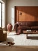 KADIMA DESIGN Teppich Kurzflor Strapazierfähig CARVE Geometrisch Wohnzimmer Modern in Natur