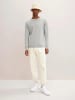 Tom Tailor Feinstrick Basic Pullover Rundhals Sweater in Hellgrau