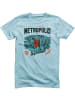 Superman T-Shirt "Metropolis Daily Planet T-Shirt" in Blau