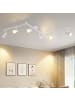 ZMH Deckenleuchte in Weiß 6-flammige GU10 Modern Metall Flurlampe