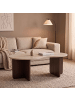 CALICOSY Couchtisch MOSS in Travertin - (W)110  x (H)40  x (L)60 cm