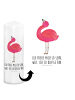 Mr. & Mrs. Panda Kerze Mit Spruch Flamingo Stolz mit Spruch in Weiß