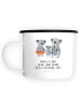 Mr. & Mrs. Panda XL Emaille Tasse Koala Familie mit Spruch in Weiß
