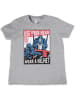 Transformers Shirt "Use Your Head Wear A Helmet Kids Tee" in Grau