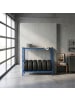 relaxdays Reifenregal in Blau - (B)120 x (H)110 x (T)40 cm