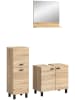 ebuy24 Badmöbelset Boston (3-teilig) Eiche 102 x 33 cm