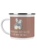 Mr. & Mrs. Panda Kaffeepott Eheversprechen für immer mit Spruch in Braun Pastell