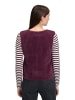 BETTY & CO Strick-Cardigan mit Knopfleiste in Dark Aubergine