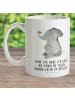 Mr. & Mrs. Panda Trinkbecher Elefant Biene mit Spruch in Weiß