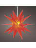 MARELIDA LED Stern 3D hängend 2LED für Außen D: 30cm in rot