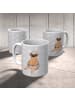 Mr. & Mrs. Panda Tasse Faultier Kaffee ohne Spruch in Grau Pastell