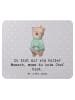 Mr. & Mrs. Panda Maus Pad Chef Herz mit Spruch in Grau Pastell
