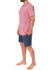 NORMANN kurzarm Schlafanzug Shorty Pyjama - 78312 in rot