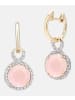 Diamant L'éternel Creolen aus 375 Gelbgold mit Diamant mit Opal