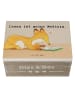 Mr. & Mrs. Panda Box aus Holz Fuchs Lesen Design mit Spruch in Weiß