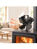 relaxdays Kaminventilator in Schwarz - (B)17,5 x (H)19 x (T)11,5 cm