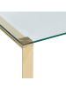 Beliani Konsolentisch TILON in Transparent/Gold - (W) 120 x (H) 75 x (L) 40 cm