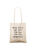Mr. & Mrs. Panda Shopping Tasche Spruch Zeichenllo Duo mit Spruch in Creme